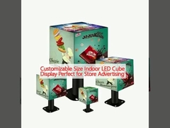 Aanpasbare grootte Indoor LED Cube Display Perfect voor winkelreclame