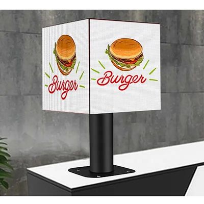 IP31 Magic Cube Commercial LED Display met ijzerverzegelde kast en 1/32s scannen