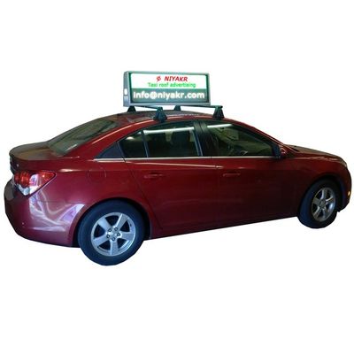Full Color Buiten dak gemonteerd led scherm voor auto Top Customized Size