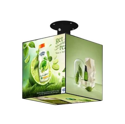 Intern IP31 ijzeren kast Commercieel LED-display 3d Cube Led Screen Wifi Control
