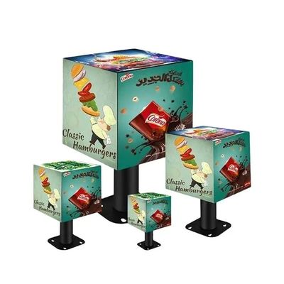 Aanpasbare grootte P2.5 Indoor Cube LED Display Screen Voor winkelreclame