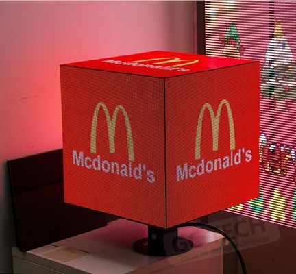 Cirkelvormige voorzijde Commerciële LED-display 1R1G1B Pixel met IP31-bescherming