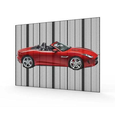 Flexibel volkleurig commercieel helder led-display voor glazen advertenties