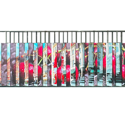 OEM Outdoor Creative LED Display, Double Side Street Pole LED Video Wall